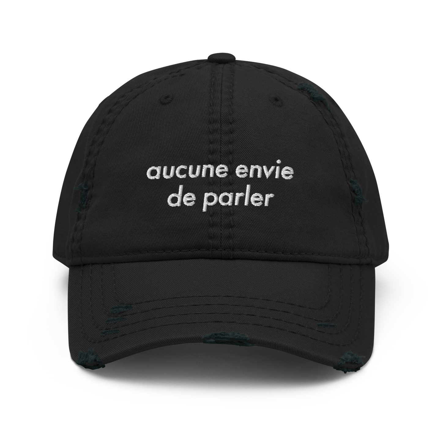 CASQUETTE AUCUNE ENVIE DE PARLER