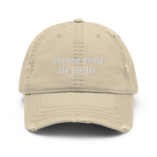 CASQUETTE AUCUNE ENVIE DE PARLER